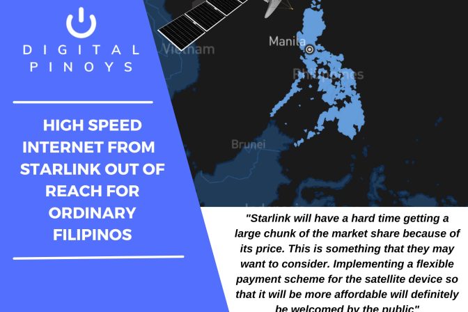 High speed internet from Starlink out of reach for ordinary Filipinos