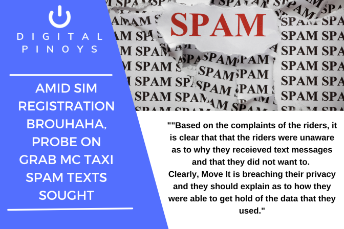 Amid SIM registration brouhaha, probe on Grab MC taxi spam texts sought
