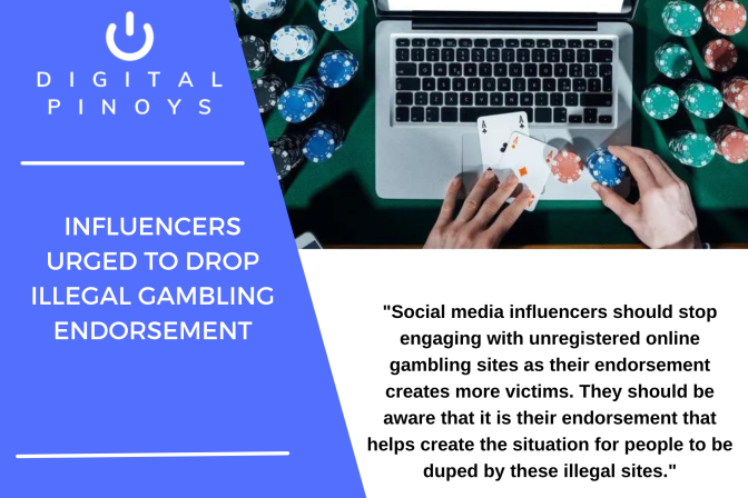 Influencers urged to drop illegal gambling endorsement