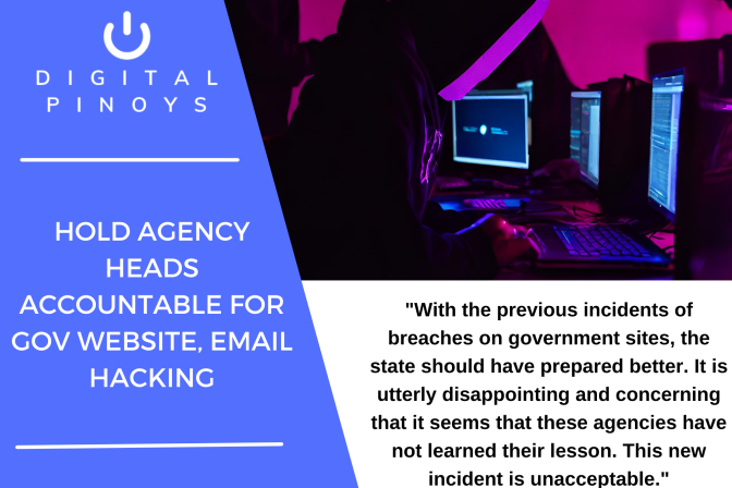 Hold agency heads accountable for Gov website, email hacking