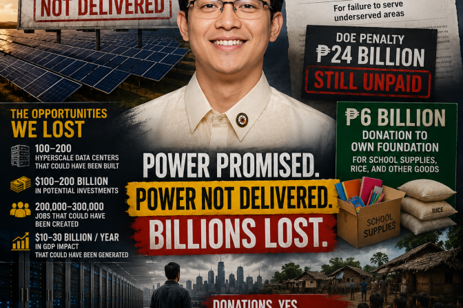 Billions Lost to Undelivered Power as DOE Files Case vs Leviste Firm