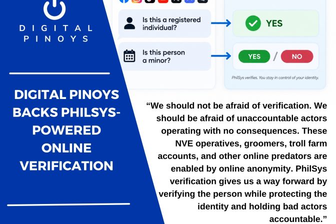 Digital Pinoys Backs Philsys-Powered Online Verification
